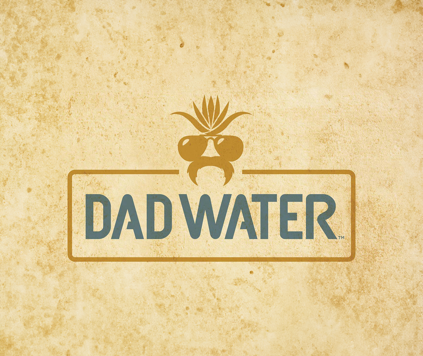 dad water, beverage packaging design